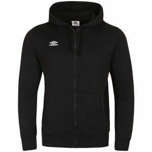 Umbro EMBOSSED LOGO HOODIE Pánská mikina, černá, velikost S