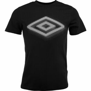 Umbro FW DIAMOND FADE GRAPHIC TEE Pánské triko, černá, veľkosť L