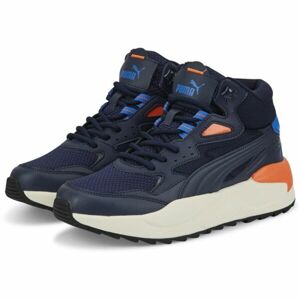 Puma X-RAY SPEED MID WTR JR Chlapecká obuv, tmavě modrá, velikost 38