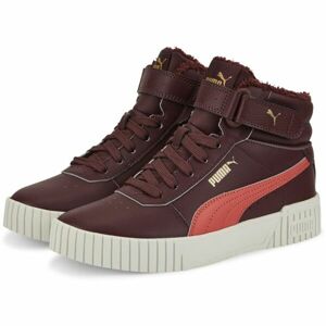 Puma CARINA 2.0 MID WTR JR Dívčí zimní tenisky, vínová, velikost 38.5