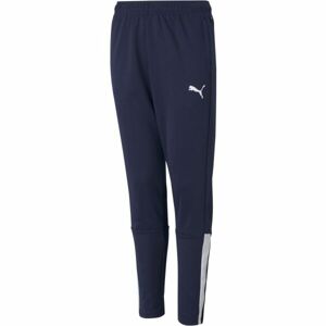 Puma TEAMLIGA TRAINING PANTS JR Chlapecké tepláky, tmavě modrá, velikost 152