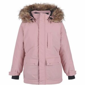 COLOR KIDS PARKA W.FAKE FUR Dětská fashion bunda, růžová, veľkosť 128