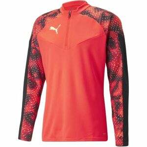 Puma INDIVIDUALFINAL WC 1/4 ZIP TOP Pánské sportovní triko, oranžová, velikost L