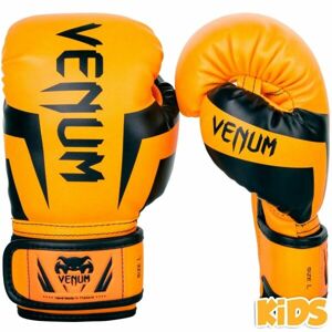 Venum ELITE BOXING GLOVES KIDS - EXCLUSIVE FLUO Dětské boxerské rukavice, oranžová, velikost