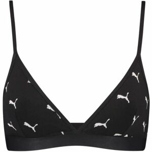 Puma WOMEN CAT LOGO TRIANGLE TOP 1P Dámská podprsenka, černá, velikost S