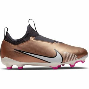 Nike JR ZOOM VAPOR 15 ACADEMY FG/MG Dětské kopačky, zlatá, veľkosť 38.5