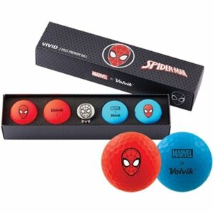 VOLVIK MARVEL SPIDER MAN Sada golfových míčků, modrá, velikost UNI