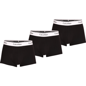 Calvin Klein MODERN CTN STRETCH-TRUNK 3PK Pánské boxerky, černá, veľkosť S