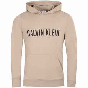 Calvin Klein INTENSE POWER LOUNGE-L/S HOODIE Pánská mikina, béžová, velikost