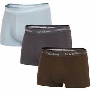 Calvin Klein 3 PACK LO RISE TRUNK Pánské boxerky, světle modrá, veľkosť XL