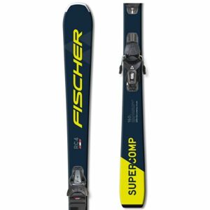 Fischer RC4 SUPERCOMP + RS 9 GW SLR Sjezdové lyže, tmavě modrá, velikost 160