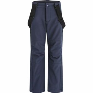 Loap LOVELO Dětské lyžařské softshellové kalhoty, tmavě šedá, velikost 112-116