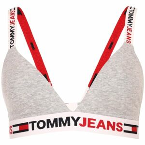 Tommy Hilfiger TOMMY JEANS ID-UNLINED TRIANGLE Dámská podprsenka, šedá, velikost