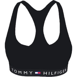 Tommy Hilfiger VEL-UNLINED BRALETTE VELOUR Dámská podprsenka, černá, velikost M