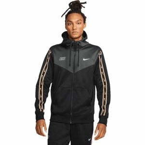 Nike SPORTSWEAR REPEAT SWOOSH Pánská mikina, černá, velikost