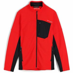 Spyder BANDIT FULL ZIP Pánský svetr, červená, velikost L