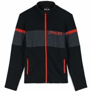 Spyder SPEED FULL ZIP Pánská mikina, černá, velikost S