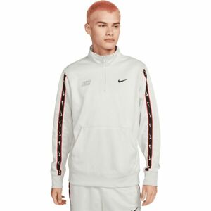 Nike NSW REPEAT SW PK HZ Pánská mikina, bílá, velikost S