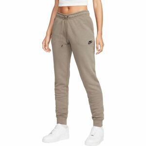 Nike SPORTSWEAR ESSENTIAL Dámské tepláky, hnědá, velikost