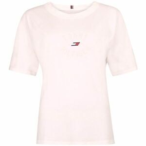 Tommy Hilfiger RELAXED TH GRAPHIC TEE Dámské tričko, bílá, velikost M