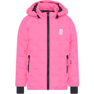 LEGO® kidswear LWJIPE 706 JACKET Dětská lyžařská bunda, růžová, veľkosť 110