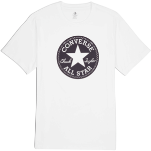 Converse STANDARD FIT CENTER FRONT CHUCK PATCH KNOCK OUT TEE Pánské tričko, bílá, velikost M