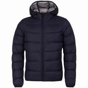 Champion PLAIN WOVEN NYLON HOODED JACKET  Pánská zimní bunda, tmavě modrá, velikost