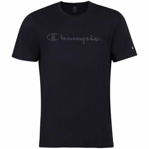 Champion CREWNECK LOGO T-SHIRT Pánské tričko, tmavě modrá, velikost XXL