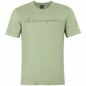 Champion CREWNECK LOGO T-SHIRT Pánské tričko, světle zelená, veľkosť L