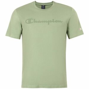 Champion CREWNECK LOGO T-SHIRT Pánské tričko, světle zelená, veľkosť XL