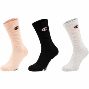 Champion 3PK CREW SOCKS Unisexové ponožky, černá, veľkosť 43-46