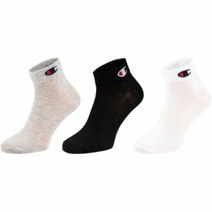 Champion 3PK QUARTER SOCKS  Unisexové ponožky, bílá, velikost 43-46