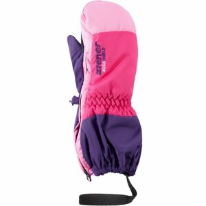 Ziener LEVI AS KIDS Dětské lyžařské rukavice, růžová, velikost 2