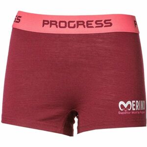 Progress MW SKNZ Dámské merino boxerky, vínová, velikost XL