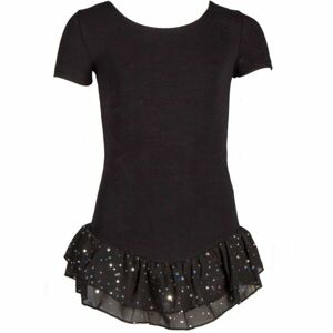 PAPILLON LEOTARD SHORT SLEEVES Dětský baletní trikot, černá, veľkosť 104