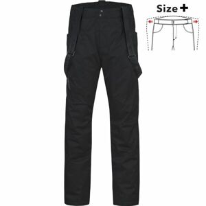 Hannah ALECIO Pánské lyžařské kalhoty pro plnoštíhlé, černá, veľkosť 3XL