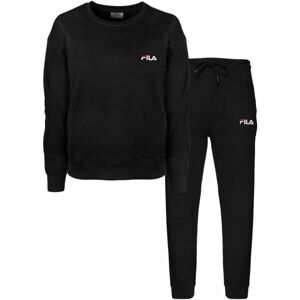 Fila BRUSHED COTTON FLEECE CREW Dámské pyžamo, černá, velikost L