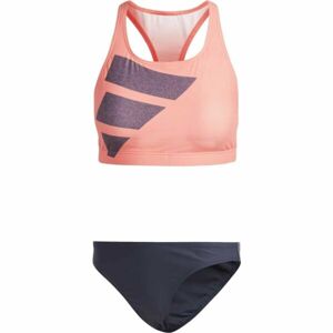 adidas BIG BARS BIKINI Dámské dvoudílné plavky, oranžová, velikost 36