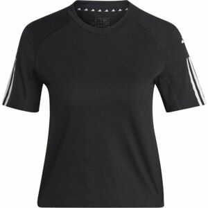 adidas TR-ES COT T Dámské zkrácené tričko, černá, velikost S