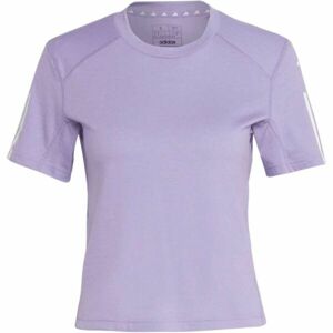 adidas TR-ES COT T Dámské zkrácené tričko, fialová, velikost XL
