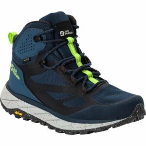 Jack Wolfskin TERRAVENTURE TEXAPORE MID M Pánská turistická obuv, tmavě modrá, velikost 43