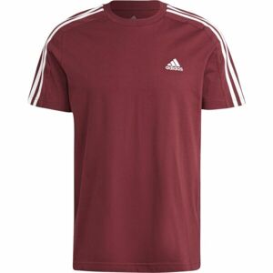 adidas 3S SJ T Pánské tričko, vínová, veľkosť L