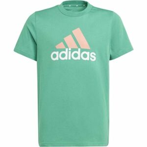 adidas U BL 2 TEE Chlapecké tričko, zelená, velikost 140