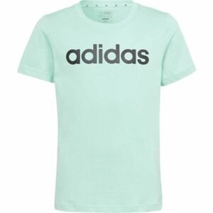 adidas LINEAR TEE Dívčí tričko, světle zelená, velikost