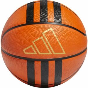 adidas 3S RUBBER MINI Mini basketbalový míč, hnědá, velikost