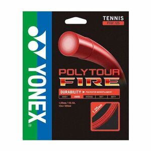 Yonex POLY TOUR FIRE 125 Tenisový výplet, červená, velikost UNI