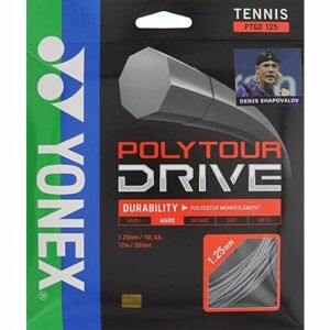 Yonex POLY TOUR DRIVE 125 Tenisový výplet, stříbrná, velikost