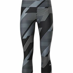 Reebok WOR TRAIN AOP CAPRI Dámské legíny, černá, velikost S
