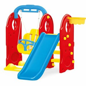 DOLU PLAYGROUND 4 in 1 Dětské hřiště, červená, velikost