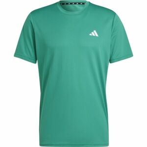 adidas TRAIN ESSENTIALS TEE Pánské sportovní tričko, zelená, velikost